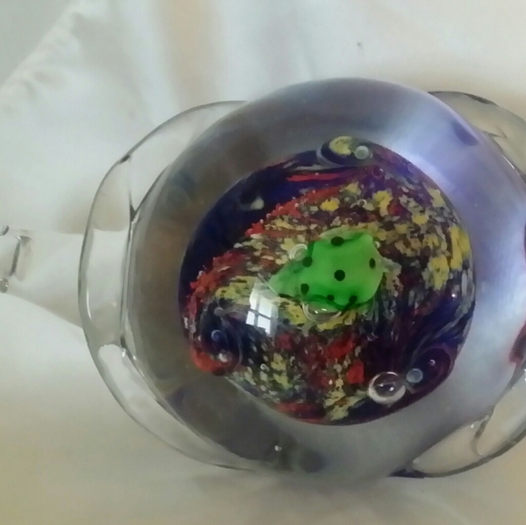 Murano Glass Turtle Paperweight Figurine - Picture 2 of 5